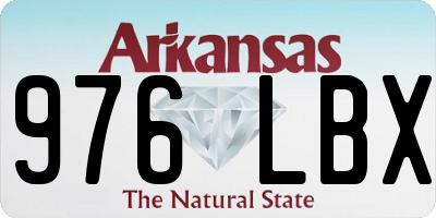 AR license plate 976LBX