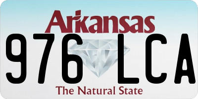 AR license plate 976LCA