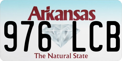 AR license plate 976LCB