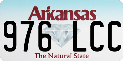 AR license plate 976LCC