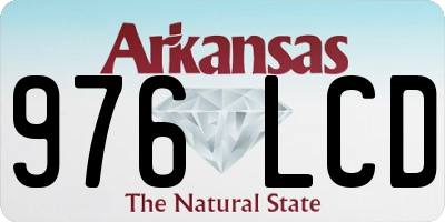 AR license plate 976LCD
