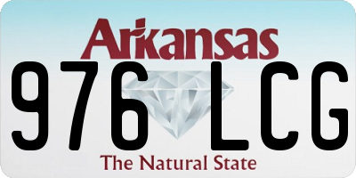 AR license plate 976LCG