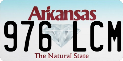 AR license plate 976LCM