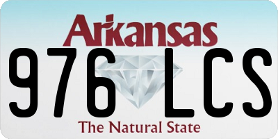 AR license plate 976LCS