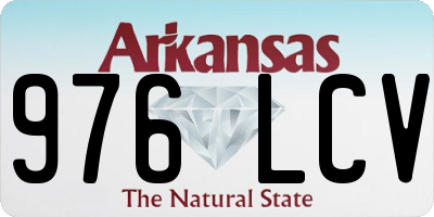 AR license plate 976LCV