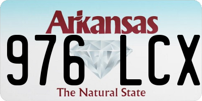 AR license plate 976LCX