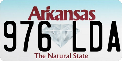 AR license plate 976LDA