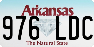 AR license plate 976LDC