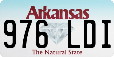 AR license plate 976LDI