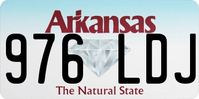 AR license plate 976LDJ