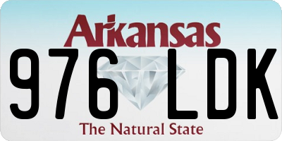 AR license plate 976LDK