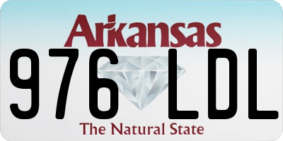 AR license plate 976LDL