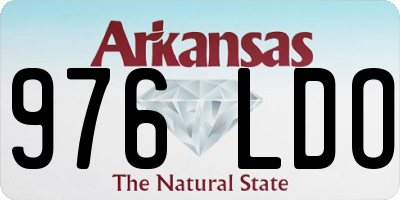 AR license plate 976LDO