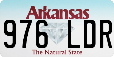 AR license plate 976LDR