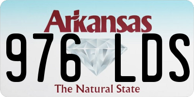 AR license plate 976LDS