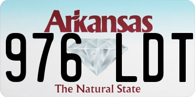 AR license plate 976LDT