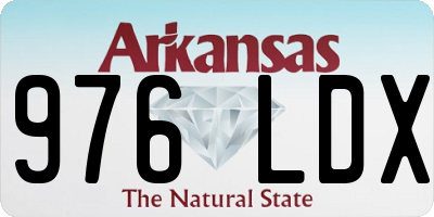AR license plate 976LDX