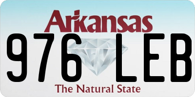AR license plate 976LEB