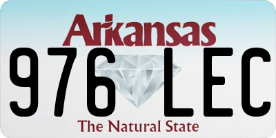 AR license plate 976LEC