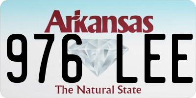 AR license plate 976LEE