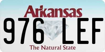 AR license plate 976LEF
