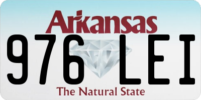 AR license plate 976LEI