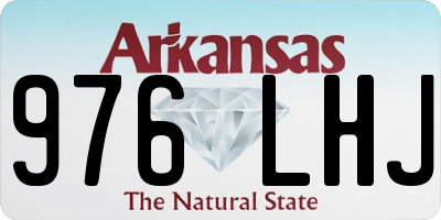 AR license plate 976LHJ