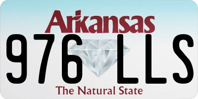 AR license plate 976LLS