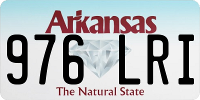 AR license plate 976LRI