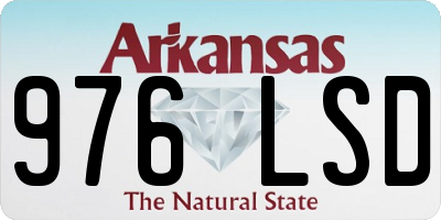 AR license plate 976LSD