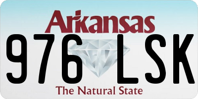 AR license plate 976LSK