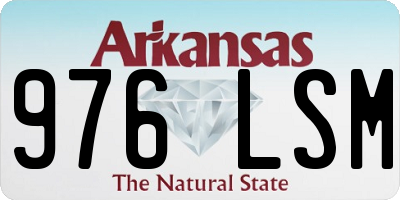 AR license plate 976LSM