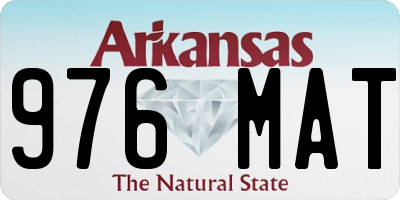 AR license plate 976MAT