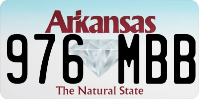 AR license plate 976MBB