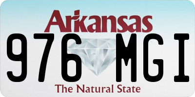 AR license plate 976MGI