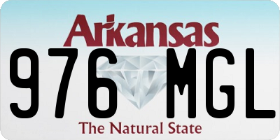 AR license plate 976MGL