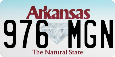 AR license plate 976MGN