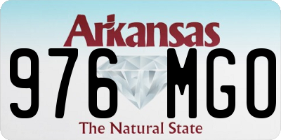 AR license plate 976MGO