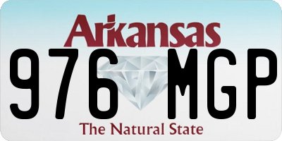 AR license plate 976MGP
