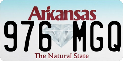 AR license plate 976MGQ
