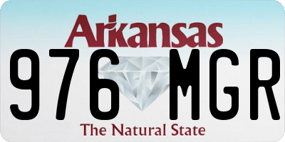 AR license plate 976MGR