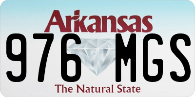 AR license plate 976MGS
