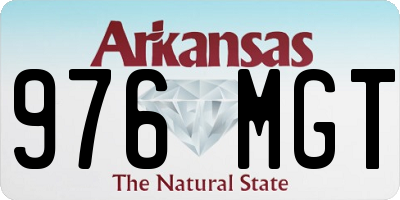 AR license plate 976MGT