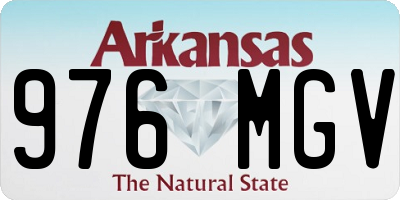 AR license plate 976MGV