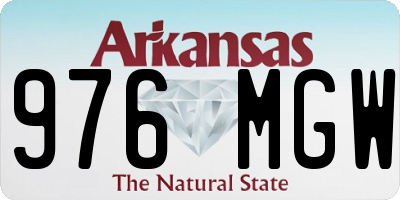 AR license plate 976MGW