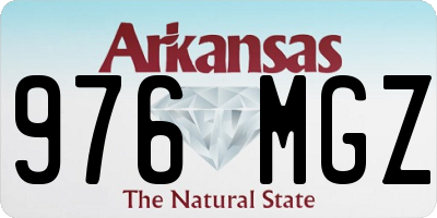 AR license plate 976MGZ