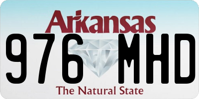 AR license plate 976MHD