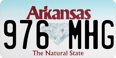 AR license plate 976MHG