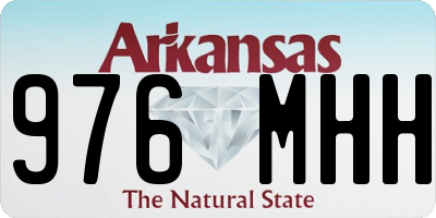 AR license plate 976MHH