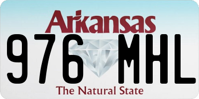 AR license plate 976MHL